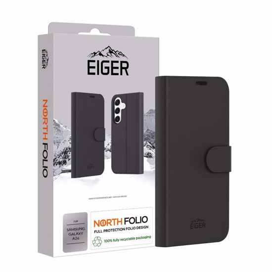 Picture of Eiger Eiger North Folio Case for Samsung Galaxy A26 in Black